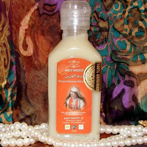 Шампунь для окрашенных волос Bint Al Aziz «Дочь могущественного» с яйцом и маслом абиссинской горчицы