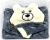 Халат серый Лесной дружок - медвежонок 30 размер